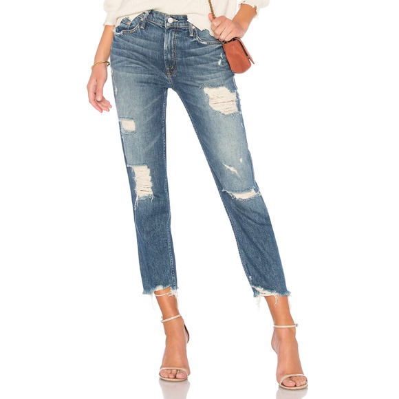 MOTHER Superior $258 The Sinner Denim Jeans Ice Cream you Scream Destroyed 25 - Picture 1 of 15